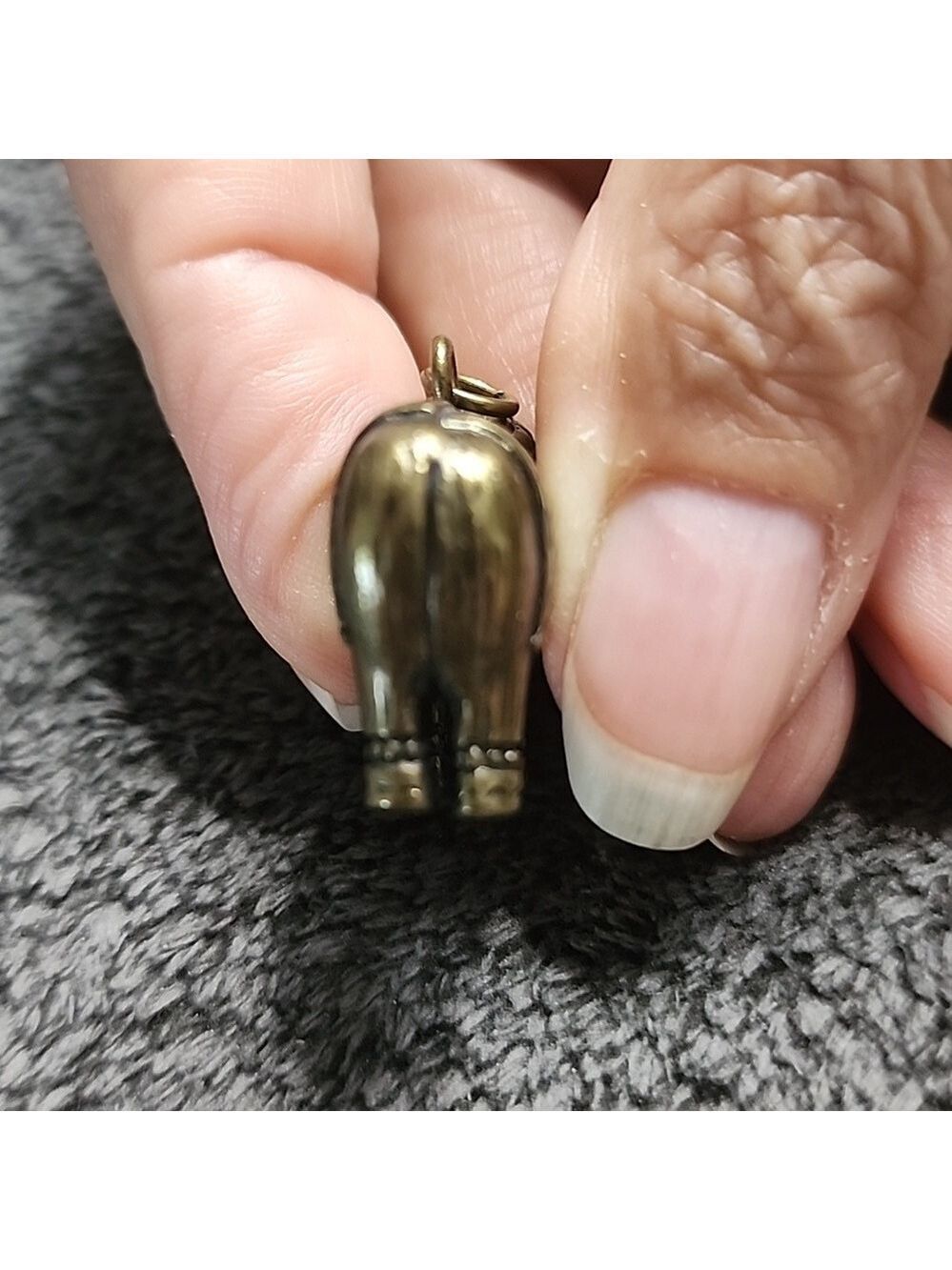 Darling Vintage Brass Elephant Pendant - Picture 5 of 8